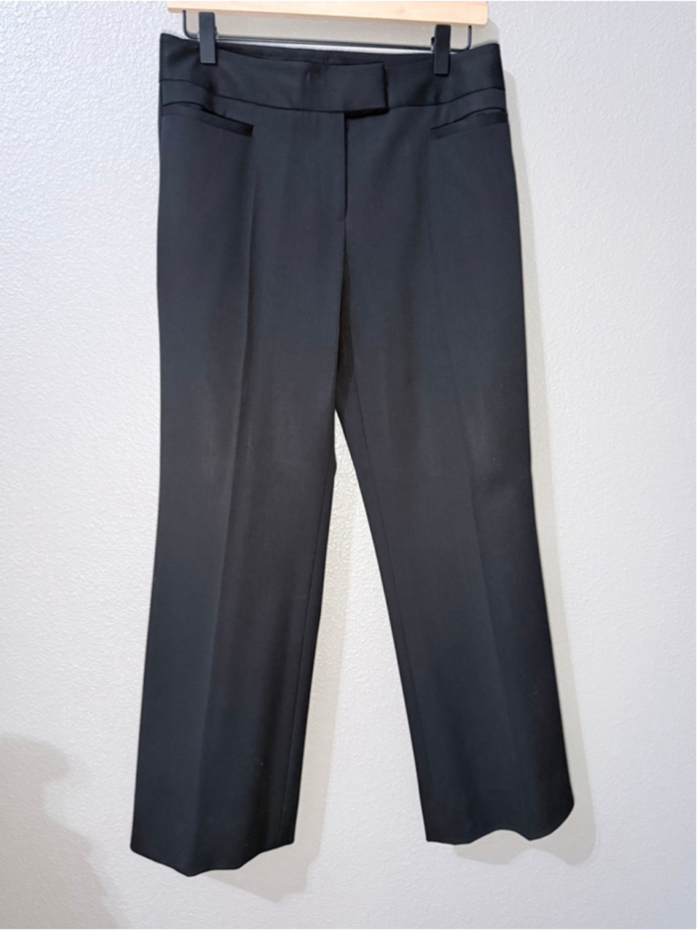Women's LAFAYETTE 148 NEW YORK Black wool Trousers Size 4